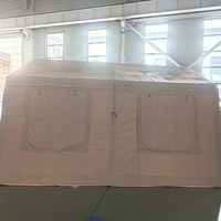 17.28 ㎡   Tente de camping gonflable, imperméable, en PVC, cabane pneumatique, abri de glamping, installation rapide, 6-8 personnes, extérieur, famille