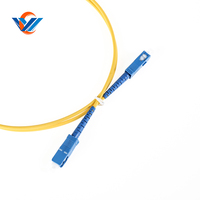 G657A1 SC/UPC FC/APC Tek Modlu Fiber Optik Patch Kablo 3M Sarı PVC/LSZH POE/GSM Uyumlu 5 Yıl Garantili