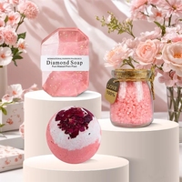 Coffret cadeau de spa pour la fête des mères, la fête des anniversaires, la Saint-Valentin, avec gobelet, bougie parfumée, savon