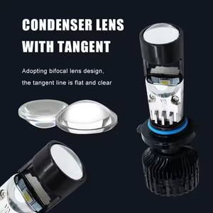 JHS <span class=keywords><strong>precio</strong></span> de fábrica led proyector lámpara 120W 6000K MINI lente impermeable H7 LED faro bombilla 9006 9006 H11 Y9 lente LED faro - Product Image 5