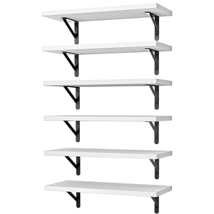 Mensole Galleggianti da Parete, Stile Rustico, per Camera da Letto, Bagno, <span class=keywords><strong>Soggiorno</strong></span> <span class=keywords><strong>e</strong></span> <span class=keywords><strong>Cucina</strong></span> (Set di 6) - Product Image 6