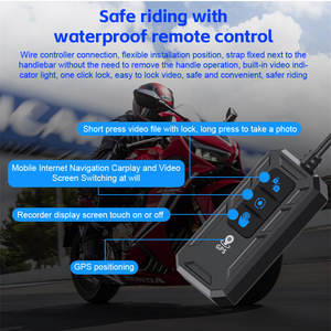Écran CarPlay sans fil 5 pouces pour <span class=keywords><strong>moto</strong></span>, GPS étanche avec caméras 2K HD, DVR, TMPS, Karadar T9 CarPlay pour <span class=keywords><strong>moto</strong></span> - Product Image 5