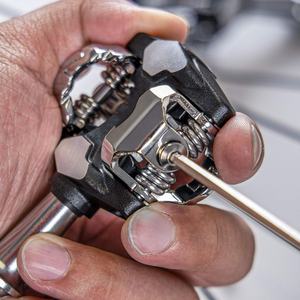 LEWEE Pédales autobloquantes en alliage d'aluminium avec roulement scellé pour SPD MTB Crampons Axe de pédale de vélo pour vélos de route - Product Image 3