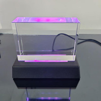 Bloques de Cristal K9 en Blanco para Máquina UV XTool, Grabado Láser, Marco de Fotos 3D Familiar con Base LED, Venta al Por Mayor del Fabricante