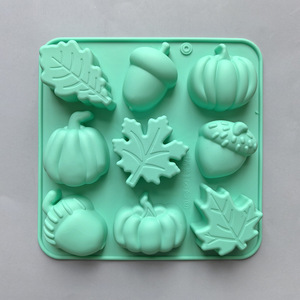 Bí ngô Maple Leaf sô cô la Cookie Silicone khuôn tráng miệng kẹo bánh <span class=keywords><strong>pudding</strong></span> dụng cụ làm bánh dụng cụ tự làm - Product Image 5