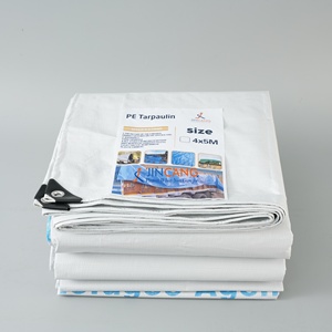 Bâche en PE blanche imperméable avec service de découpe pour dimensions personnalisables, usage agricole, couverture de céréales et <span class=keywords><strong>protection</strong></span> de camions - Product Image 1