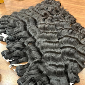 Extensions de cheveux humains vierges bruts bouclés birmans, boucles serrées, texture douce, double trame, qualité supérieure, grade 12A - Product Image 1