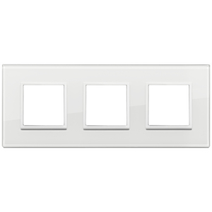 Wall <b>Switch</b> <b>Plate</b> 3 Gang White 27.1 Cm Length For Indoor Use - Product Image 1