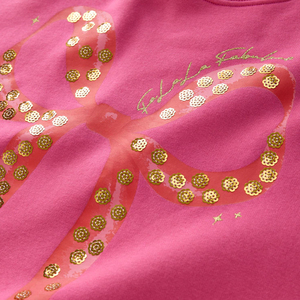 Custom High Quality Seasonal Christmas Bow Graphic With Sparkle Sequins Longsleeve Crewneck Sweatshirt - Product Image 5