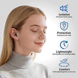 จุกอุดหูซิลิโคนแบบใช้ซ้ำได้ ลดเสียงรบกวน 28dB ชุดจุกอุดหูแบบพอดีสำหรับการเดินทางและการพักผ่อน - Product Image 5