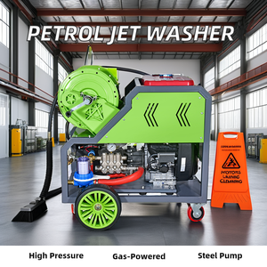 Máquina de limpieza a chorro de gasolina con control remoto, limpiador de desagües y <span class=keywords><strong>manguera</strong></span> de alta presión - Product Image 6