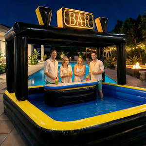 Bar Flotante Inflable <span class=keywords><strong>de</strong></span> PVC Personalizable y Resistente <span class=keywords><strong>para</strong></span> Piscina, Fiesta Familiar, Patio Trasero, Balsa Flotante <span class=keywords><strong>para</strong></span> Celebraciones Acuáticas, Grado Comercial <span class=keywords><strong>para</strong></span> Alquiler - Product Image 4