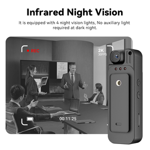 <span class=keywords><strong>Mini</strong></span> Cámara Deportiva Portátil 2K WiFi con <span class=keywords><strong>Sensor</strong></span> CMOS, Visión Nocturna, Rotación de 180° e Infrarrojos para Videocámara - Product Image 4