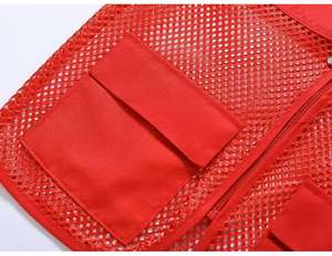 All'ingrosso logo personalizzato caldo per esterni Multi tasca in poliestere cotone pesca fotografia gilet giacca giornalista - Product Image 6