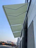 Auvent étanche d'une taille de 10x20 m auvent électrique rétractable à cassette complète avec systèmes d'auvent rétractables automatiques rem