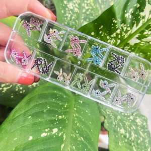 Decorazioni per Unghie 3D a Forma di Coniglio Kawaii, Cristalli e Strass, Accessori in Metallo per Manicure Fai-da-Te - Product Image 2