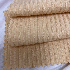 Couleur personnalisée 4Way Stretch Tissu Rayonne Élasthanne <span class=keywords><strong>Jersey</strong></span> 200Gsm 47 <span class=keywords><strong>Viscose</strong></span> 47 Coton 6 Spandex Tricoté pour Filles - Product Image 3