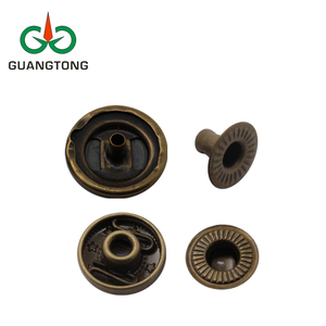 Biểu Tượng Tùy Chỉnh 15 Mm Antique Brass Kim Loại Snap Nút Fastener Bao Phủ Vòng Nút - Product Image 1