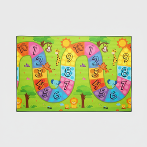 200x140x1,2 cm Tapis de jeu double face XPE pour bébé-Mousse imperméable et non toxique enroulable Numéro coloré Road-Stars - Product Image 1