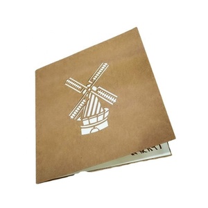 Carte de vœux 3D pour enfants, moulin à vent hollandais créatif, sculpture sur papier 3D rétro, <span class=keywords><strong>film</strong></span> architectural 3D, carte de vœux <span class=keywords><strong>gay</strong></span> pour enfants - Product Image 1