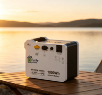Station d'alimentation portable Fuxile FXX-500W-PST 500W 1000Wh à onde sinusoïdale pure, générateur à batterie LiFePO4, charge AC/PV, alimentation multiple