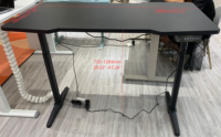 Pieds ergonomiques modernes en 2 étapes Bureau assis-debout pneumatique Hauteur réglable pour ordinateur portable Assemblage facile pour bureau à domicile