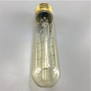 Antiguo <span class=keywords><strong>Edison</strong></span> <span class=keywords><strong>T10</strong></span> 40W bombilla incandescente regulable nostálgico 120V E26 filamento Tubular Vintage latón colgante Base de luz latón - Product Image 2