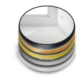 Miroir mural rond en alliage d'aluminium, 12mm, avec flamme métallique, étagère de salle de bains, vente en gros - Product Image 3