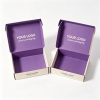 Geringe Mindestbestellmenge Wellpappe Benutzerdefiniertes Logo Rosa Geschenkverpackung Schuh- und Kleidungsverpackungsbox Postversandkartons für Kleinunternehmen