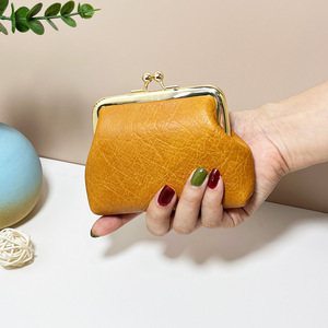 Bolso Vintage para Mujer, Monedero de PU, Cartera para Damas con Hebilla, Monedero de Color Caramelo, Venta al por Mayor 2025 - Product Image 1