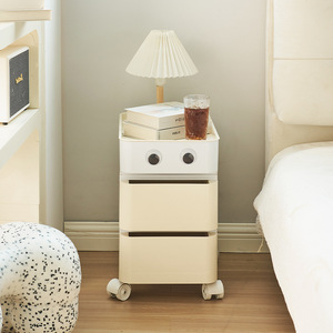 Carro de cajón de caja de almacenamiento de plástico de varios niveles de alta resistencia con cajones transparentes de varios colores - Product Image 6