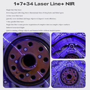 Creality Sermoon S1 Láser 3D de Alta Precisión 0.02mm Grado Metrológico Azul/IR Exclusivo de Línea Única para Escaneo de Agujeros Profundos de Alta Velocidad - Product Image 3