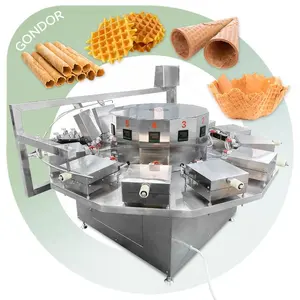 Profesional Austrália Waffer Sorvete Cone Maker Sorriso Urso Ovo Forma Estilo Hong Kong Egg Waffle Máquina Rotativa