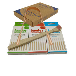 Nettoyant de langue en acier inoxydable 304 de marque privée, gratte-langue en cuivre pur, éliminateur de mauvaise haleine - Product Image 2