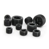 Bouchon de tuyau à douille hexagonale en vrac en gros filetage PT 1/16 "1/8" 1/4 "3/8" DIN906 bouchons de tuyau à douille hexagonale en acier vis