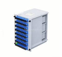 SC/UPC 1/2/4/8/16/64 Plug-in PLC Splitter untuk Jaringan FTTH 4G 3G Poe Bahan ABS