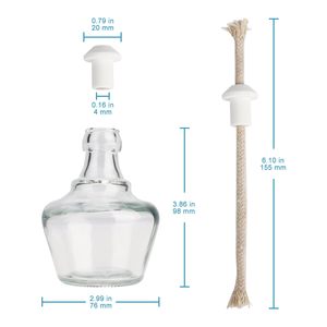 เตาแอลกอฮอล์แก้วใสขนาด 150 มล. สำหรับงานวิทยาศาสตร์ - Product Image 3