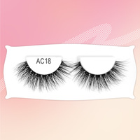 Best-seller Article populaire super moelleux Faux cils végétaliens 3D personnalisables Cils complets en fibres artificielles à longueur mixte