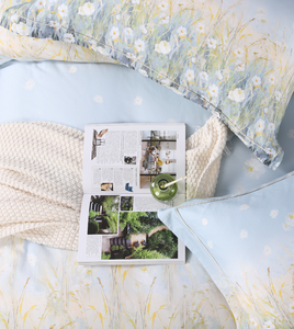 Juego de Ropa de Cama de Algodón de Fibra Larga con Estampado de Flores Silvestres en Tonos Pastel, con Fundas de Almohada, para un Dormitorio Rústico Toscano - Product Image 3