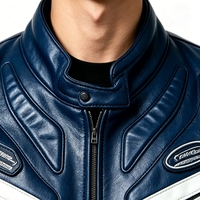 Veste de moto en cuir pour homme, design original haut de gamme, personnalisable OEM ODM, style cool pour la course tout-terrain