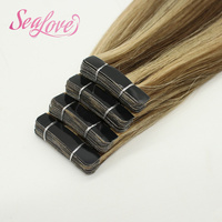 Extensions de cheveux humains à bandes adhésives Seam Hair Wholesale, style balayage piano, couleur mixte, lisses