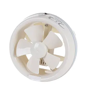 OEM 8 Inch Electric commercial kitchen restroom restaurant bathroom extraction Shutter Exhaust Fan with LED