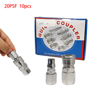 20/30/40PSF Carbon Steel Air <b>Connector</b> Pneumatic <b>Quick</b> Coupling Set - Product Image 1
