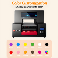 Printer Flatbed UV DTF Refinecolor A3 dengan Meja Vakum dan Pernis untuk Pencetakan Stiker Casing Ponsel dan Hadiah