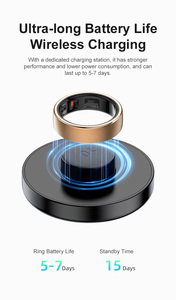 SHR Smart Ring Custom Electronic AI Digital Sports Sleep Fitness Tracking Health Tracker Monitor de ritmo cardíaco Iluminación Inoxidable - Product Image 3