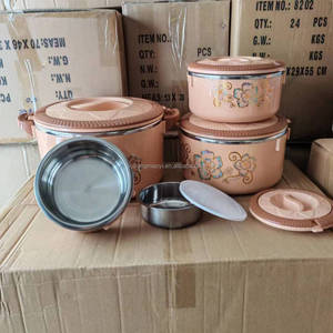 Hot bán Công suất 0.5L + 1L + 2L + 4L + 6L thép không gỉ lẩu Bộ thực phẩm ấm hơn Bộ Bento ăn trưa hộp soong thực phẩm container - Product Image 3