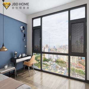 Fenêtre à battant économique en aluminium avec joint d'étanchéité et <span class=keywords><strong>double</strong></span> <span class=keywords><strong>vitrage</strong></span>, sans mécanisme, pour application sur petite maison - Product Image 1