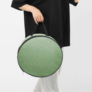 กระเป๋าเก็บของทรงกลมผ้าอ็อกซ์ฟอร์ดกระเป๋าซิปทรงกระบอกสีเขียวอ่อนกระเป๋าเดินทางกลางแจ้งเดินป่าตั้งแคมป์กระเป๋าใส่อุปกรณ์ - Product Image 2