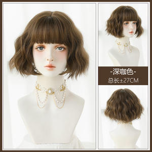 Ensembles de perruques de cheveux bouclés courts de <span class=keywords><strong>coiffure</strong></span> bob pour femmes européennes et américaines en gros - Product Image 3