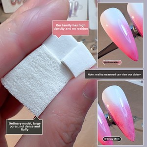 Herramienta Profesional de Esponja para Degradado de Uñas de 1 cm, Mini Pinza Cuadrada de Metal Sólido para el Cuidado de las Uñas - Product Image 2